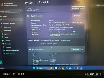 Herný notebook lenovo ideapad GAMING3 - 5