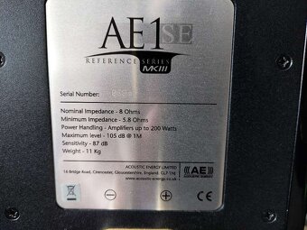 Acoustic Energie AE1 Reference SE mk3 + original stands - 5