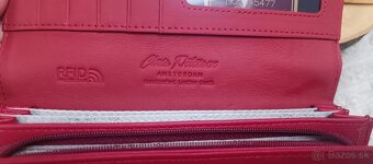 Červená kožená peňaženka - 5