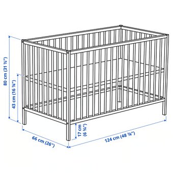 Detska postielka ikea s matracom - 5