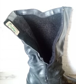 Čierne vysoké dámske čižmy 40 - 5