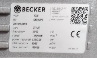 Becker VT 4.25 vákuové čerpadlo - 5