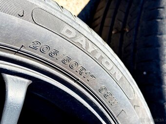 ADVAN Racing 4x100 R17 Elektróny + Pneu 205/50 - 5