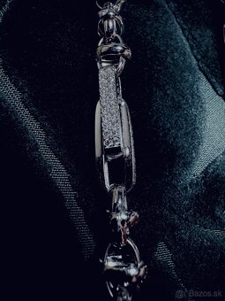 Predám luxusnú retiazku z bieleho zlata so zirkónmi 60,79g. - 5