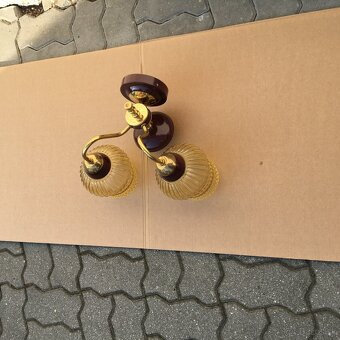 Set 2ks Retro Luster a Nastenna Lampa DRUKOV Vintage - 5