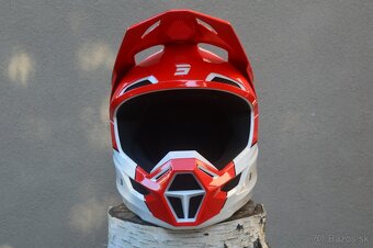 prilba helma SHOT ECE 22.06. červená biela - 5