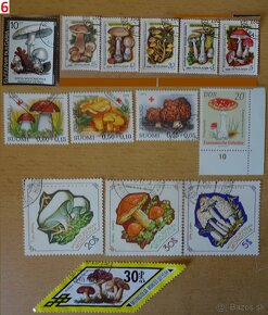 Nádherné poštové známky HUBY - 5