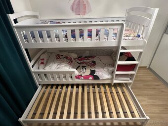 Poschodová posteľ s prísteľkou 90x200cm - 5