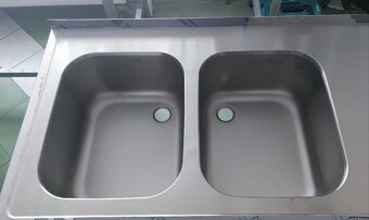 Nerezový drez, umývací stôl - 5