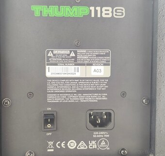 Predám Mackie Thump 118s - 5