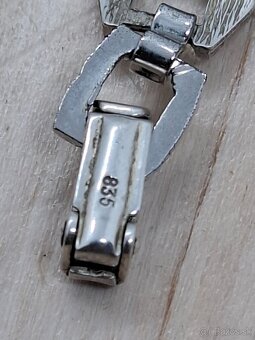 Predám funkčné celostrieborné dámske hodinky RENO 17 jewels - 5