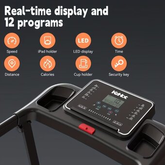 REZERVOVANÉ - Bežecký pás skladací - bežecká dráha -  sklon - 5