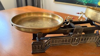 Historická rovnovážna váha REKORD 5 kg – liatina + mosadz - 5