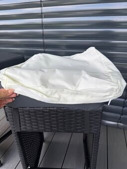 Záhradné ratanové barové stoličky - 5