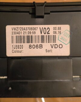 Vw golf 4 bora sportchrome budíky - 5