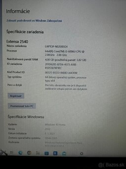 Notebook Acer Extensa 2540 - 5
