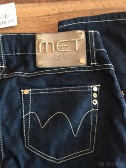 NOVÉ MET in jeans originál dámske rifle L - 5
