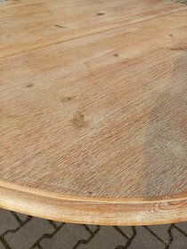 Okrúhly stôl stoličky komoda pínia - 5
