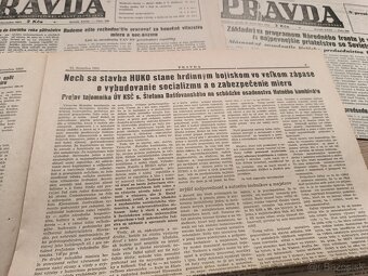 5 x noviny Pravda 1951, Stalin Gottwald - 5