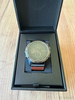 Garmin Fenix 5X Plus Sapphire, Slate Gray, Leather band - 5
