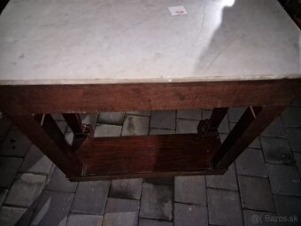 13 - Predám elegantný stolík s mramorovou doskou - 5