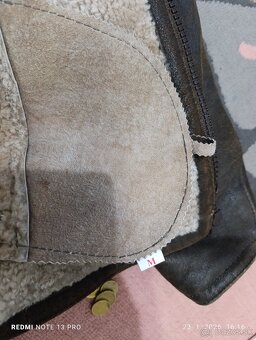 Pánsky kabát z brúsenej kože - 5