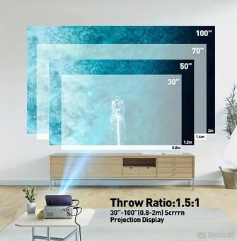 1080P projektor s USB a diaľkovým ovládaním - 5