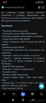 AKTÍVNY SUBWOOFER AVANTE - 5