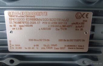 Motor s  prevodovkou sew KF47 - 5