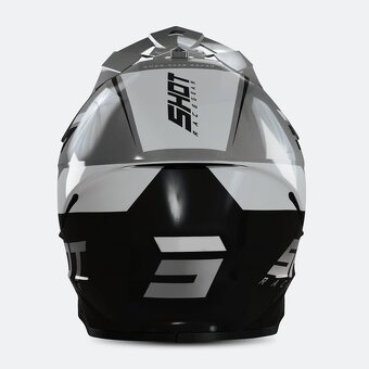 Predám prilba shot šedo čierna M - 5