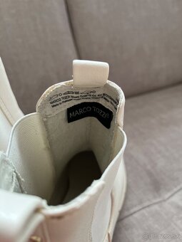 Dámske topánky Marco Tozzi, veľkosť 37, farba krémová/béžová - 5