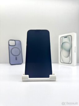 iPhone 15 BLACK 128GB TOP STAV AKO NOVÝ ORIGINÁL - 5