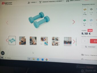 Neoprénové fitness jednorúčky XQ MAX 2 x 1 kg - NOVÉ - 5