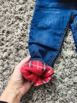 Dievčenské džínsy, zateplené - 5