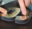 3D nástenné nalepovacie hodiny. DIY Silver zrkadlo NOVE 05S - 5