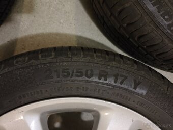 Krasne Originalne disky Toyota Avensis 5 x 100 +letne gumy - 5