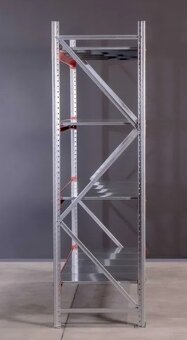 Policovy kovový regál, 450kg nosnosť - 5