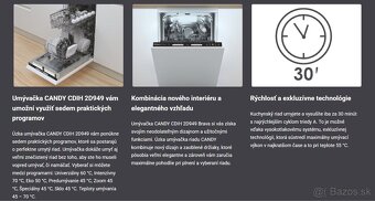 Umývačka riadu vstavaná Candy CDIH 2D949 - 5