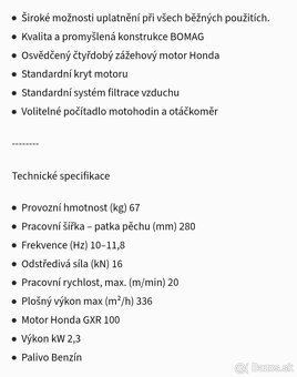 Vybračná doska Bomag - 5