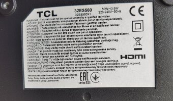 Predám Smart LED TV TCL 32ES560. - 5