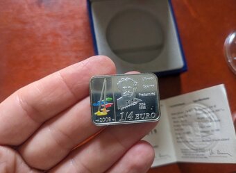 2008 1/4 euro strieborná - 5