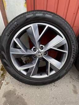 Originál elektróny Skoda Kodiaq R19 ET43 7J LETNÉ 235/50 R19 - 5