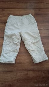Krémové oteplovačky 86/92 zateplené - 5