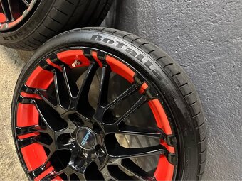 Oxygen disky 18" 5x112 + letné pneu – top stav - 5