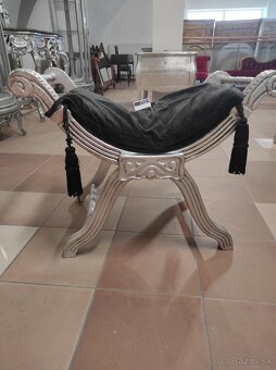 Strieborné sedátko-sofa - 5
