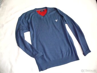 Gant pánsky sveter modrý 2XL - 5