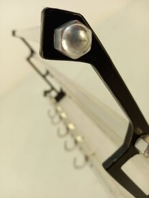 Nástenný vešiak art deco - hliníkový D82 - coat-rack - 5