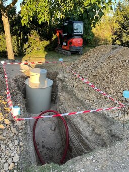 Zemné práce a výkopove práce minibagrom Kubota , bager - 5