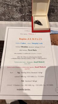 ORIGINALNY SPERK"OBSIDIAN V STRIEBRE SO ZLATOM" - 5