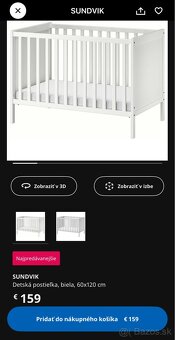 Detská postieľka IKEA SUNDVIK - 5